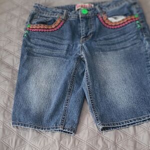 Squeeze Kids Denim Shorts with Colorful Accents